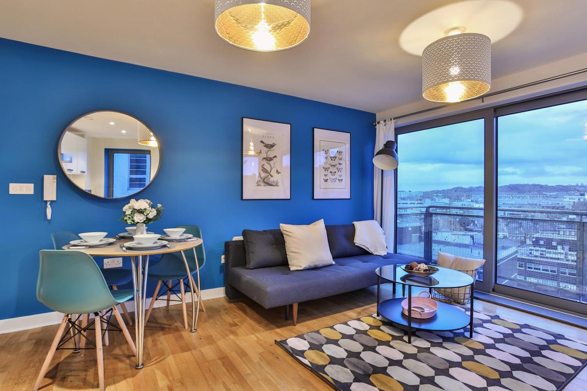 Skyview Apartment By Noknokstay - City Centre With Parking - Group, Family, Business Sheffield Dış mekan fotoğraf