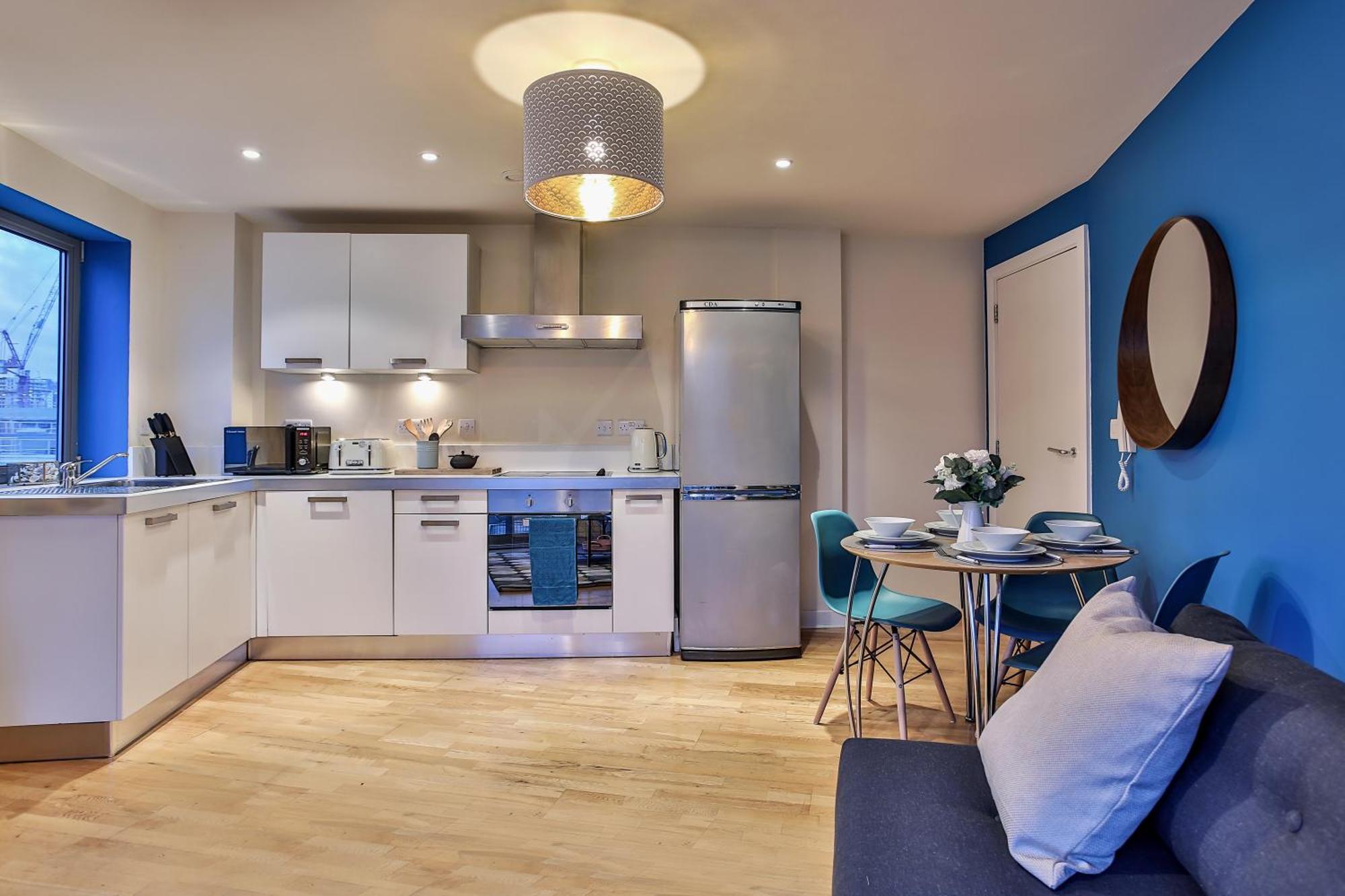 Skyview Apartment By Noknokstay - City Centre With Parking - Group, Family, Business Sheffield Dış mekan fotoğraf